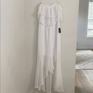SOLD! EXPRESS | Off shoulder White Maxi Dress
